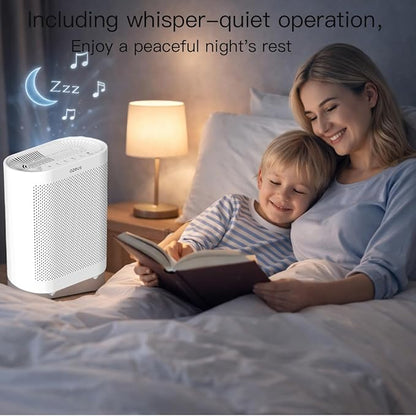 Azeus FS32 Air Purifier | True HEPA Filter | Covers Up to 1076 Sq. Ft. | Ideal for Homes, Offices & Commercial Spaces | Captures Smoke, Dust & Pet Dander | Auto Mode & Air Quality Sensor
