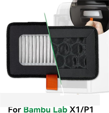 for Bambu Labs hepa Filter hepa 13 + Activated Carbon for Combo Air Filter for Ultra for X1/P1 Series 3D Printers OEM Replacement