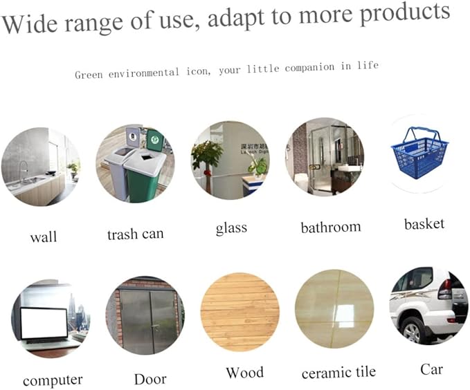 1Set PVC Waste Sorting Stickers Self Adhesive Trash Bin Labels for Recycling and Trash Can Decals Easy to Apply Promote Sustainable Waste Management