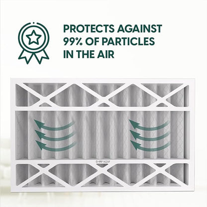 EconoHome 16x25x4 AC Furnace Pleated Air Filter MERV 11 Replacement – Allergen Defense, 4 Pack, Fits Lennox (X6670), Honeywell (FC100A1029) filters. (Actual size: 15.94 x 24.86 x 4.36 Inches)