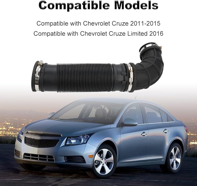 Engine Air Intake Hose Outlet Duct Compatible with Chevrolet Cruze Limited 2011-2016, Replacement for 13265784 696-028