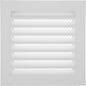 Repa Market 8" x 8" Inch (Inner Dimensions) Galvanized Steel White Soffit Air Vent Cover - Louvered Square Gable Vent with Mesh Screen - Exhaust/Intake Ventilation Grill - Outdoor Metal Duct Grate