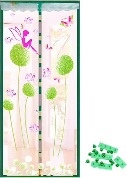 Door Mesh Screen with Magnet, Fly Hanging Temporary Magic Patio Heavy Duty Front Back Screen Magnetic Closure, Portable French Net for Door to Keep Bugs Out Doorway Curtain 35x83 in