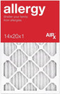 14x20x1 Air Filter ALLERGY MERV 11 6 Pack of Pleated Furnace Filters - Made in the USA - Box of 6 - by AIRx Filters