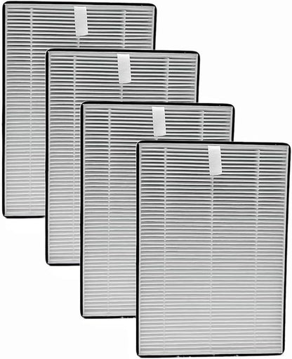 Replacement Filters Compatible with NUWAVE Oxypure Portable Air Purifier 47401 47402, Part # H5P3, H13 3-Stage Filtration High-efficiency Activated carbon,(4-hepa)