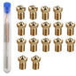 16Pcs V6 Nozzles kit Compatible for E3D V5 V6 Hotend, V6 Nozzle 0.2/0.3/0.4/0.6mm Compatible with ANYCUBIC I3 Mega A8 Prusa I3 MK3/MK3S 3D Printer, and 10Pcs 3D Printer Nozzles Cleaning Needles,