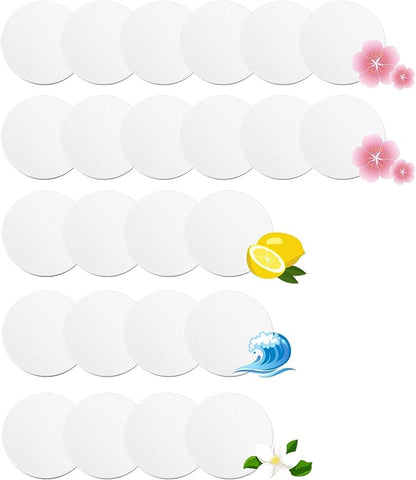 F Flammi 24 Pcs Fragrance Discs Compatible with Bissell Powerfresh and Symphony Series Steam Mop, Including 4 Different Scent Discs (12 Spring Breeze, 4 Lemon, 4 Jasmine, 4 Ocean Breeze)
