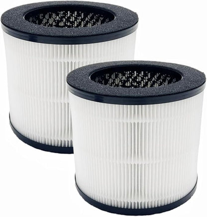 H08 Replacement Filter For Air Purifiers Compatible with Himox H08 H08P Air Purifiers, H13 4-Stage Filtration Activated carbon Air Clean Dust VOCs Odor PM2.5,2-Pack