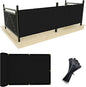 UPGRADE Balcony Privacy Screen Fence 6'X13' Outdoor HDPE Mesh Panels for Deck,Balcony,Backyard,Patio with Zip Ties Black (We Make Customized)
