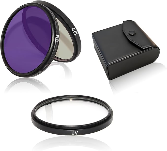 43mm UV/CPL/FLD Lens Filter Kit, Multi-Coated HD Optical Glass Camera Filter Set Ultra Slim Aluminum Alloy Frame with Portable Travel Case for Camera Lens