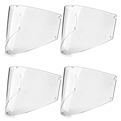 4 Pcs Face Shield Replacement Window Compatible with Jackson Safety Premium Face Shield Mask, Protective Lens for Grinding and Welding, Durable and Scratch-Resistant, Clear Tint, Uncoated