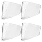 4 Pcs Face Shield Replacement Window Compatible with Jackson Safety Premium Face Shield Mask, Protective Lens for Grinding and Welding, Durable and Scratch-Resistant, Clear Tint, Uncoated