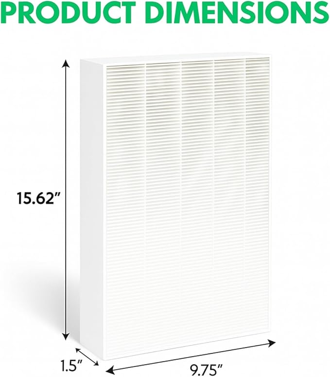 Nispira KC-850U KC850U H13 HEPA Filter Replacement for Sharp Air Purifier KC-850U Part FZ-C100HFU, 2 Packs