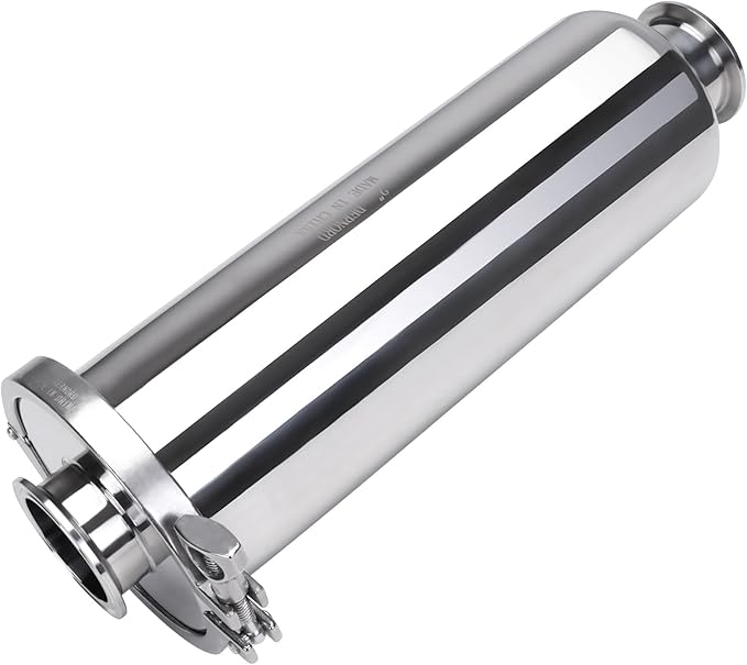 DERNORD 2 Inch Tri-Clamp Filter - SS304 Sanitary Fittings Inline Straight Strainer with 200 Mesh Stainless Screen