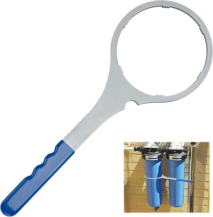 SW-4-SS-8 Whole House Water Filter Wrench 6 Inch, Metal Water Filter Wrench Replacement for SW-4, Compatible with Pentek Big Blue 20" Filter Housing & American Plumber W2010-PR