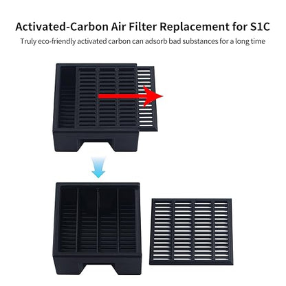 FYSETC Replacement Parts for Kobra S1 Combo: Activated Carbon Air Filter Reduce Fumes Fit for S1C 3D Printer