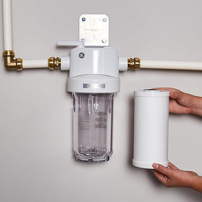 GE FXHTC Whole House Water Filter | Replacement for Water Filtration System | NSF Certified: Reduces Chlorine, Sediment, Rust & Other Impurities | Replace Every 3 Months for Best Results | 1 Filter