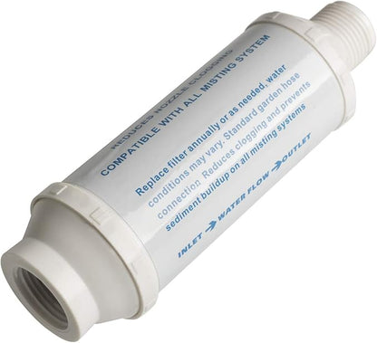 HYDRO MASTER 0179101 Universal Outdoor Misting System Calcium Inhibitor Filter (2 pcs)