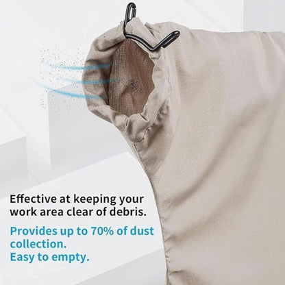 Table Saw Dust Collector Bag (Fits 10" Table Saws with 2.5" Dust Port) Compatible with Table Saws Belt Sander with 2.5 In Dust Port