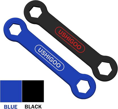 2in1 Drain Plug & Shell Nut Hand Wrenches for Compatible with Pentair Pool Filter - Easy Removal Tool Fits FNS Filters, Clean & Clear, Cartridge, Valve, Relief, Winterizing, Installation-Blue