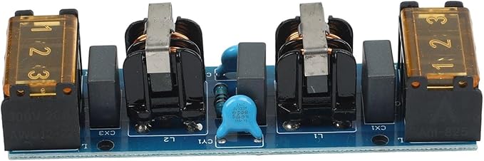 Two-Stage Low-Pass for EMI Power Filter Board 6A/25A High-Frequency Noise Suppression for Measuring Instruments Automation Systems Inverters and Communication Equipment(6A)