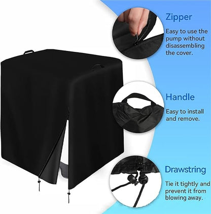 Cover for Pool Pump Filter Sand Cylinder Sunscreen Anti-UV Ground Enclosure Catcher for Swimming Shed Deck Pond(25x24x28 inch)