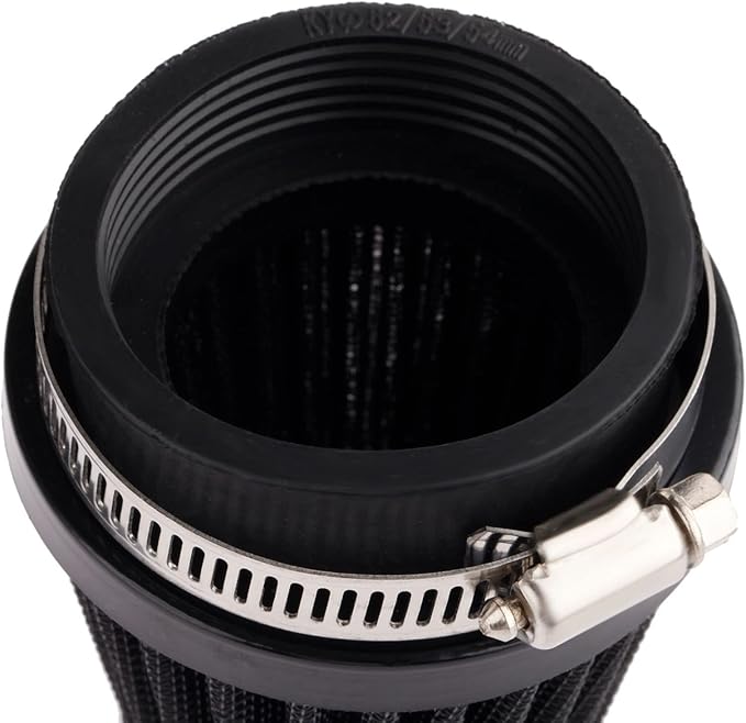 Mtsooning Air Intake Filter Pod, 54mm/2.12" Tapered Clamp-on Breather, Inlet Truck Cold Cone Cleaner Replacement for Motorcycle ATV Dirt Pit Bike Go Kart 50-110cc