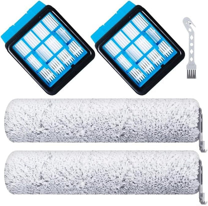 Crosswave-Omniforce Brush Rolls And Filters, Fit For Bissell For CrossWave For OmniForce 3912N | 4046 Floor Scrubber, Wet Dry Vacuum Cleaner, Washable And Reusable
