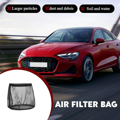 Air Filter Cover, Dustproof Air Intake Cover for Car, Waterproof Cold Air Intake Filter Protective Sock Covers Wrap, Car Air Filters Cleaner Accessories for High Flow Cone Air Filter (Mini)