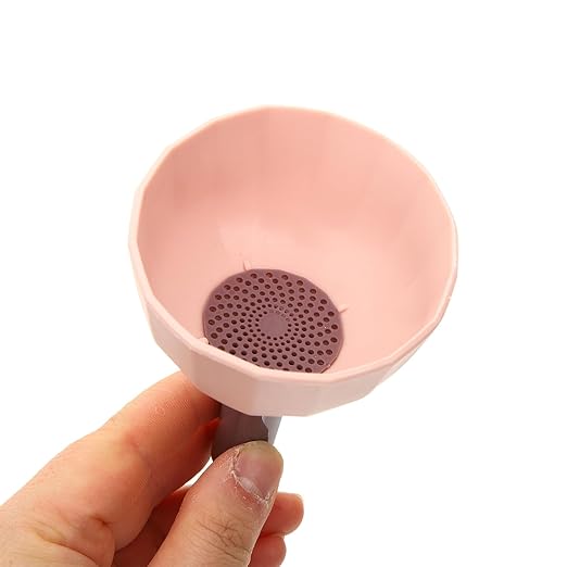 Veemoon 4-pcs Mini Kitchen Funnels with Strainer, Food Grade Liquid and Powder Funnels for Oil, Juice, and Solid Transfer, Portable Narrow Neck Set for Cooking and Bartending