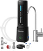 Waterdrop 10UB PRO Under Sink Water Filter, No Drilling Required, Time Reminder, with Brushed Nickel Faucet, Reduces Lead, Chlorine, Bad Taste & Odor, 11000 Gallons, Does not Lower TDS