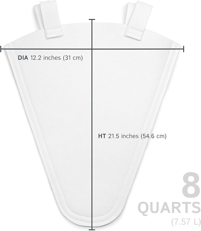 The Felt Store Synthetic Maple Syrup Filter Cone – Reusable Heavy-Duty Polyester Syrup Strainer for Clear Syrup, Easy to Mount or Hang, Food-Grade Material - Spring Maple Sugaring - 8 Quarts