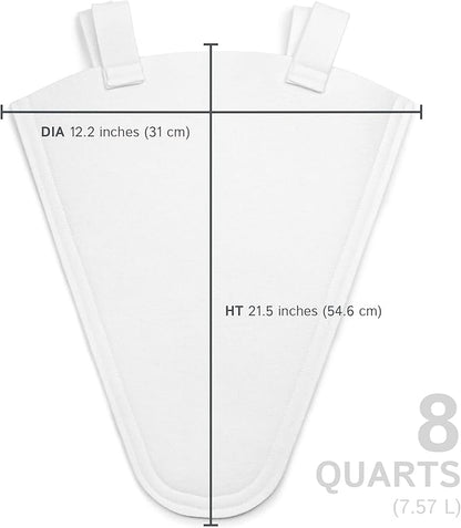 The Felt Store Synthetic Maple Syrup Filter Cone – Reusable Heavy-Duty Polyester Syrup Strainer for Clear Syrup, Easy to Mount or Hang, Food-Grade Material - Spring Maple Sugaring - 8 Quarts