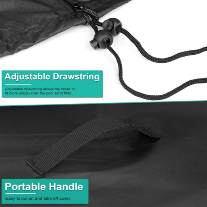 Pool Sand Filter Pump Cover - Anti-Uv Ground Shelter | Outdoor Pool Filterr Box Enclosure, Sands Filters Protection Enclosure, Oxford Fabric Filter Cover for Sand Filtter, Protects fro