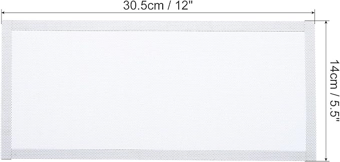 PATIKIL 5.5"x12" Magnetic Vent Cover, 6 Pack Floor Wall Air Registers Cover Strong Magnet Vent Screen Mesh for Blocking Hair Dust Debris, White