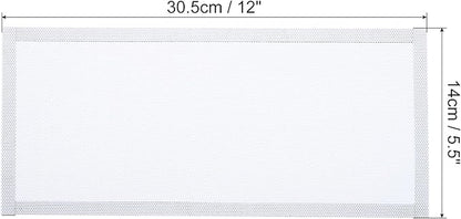 PATIKIL 5.5"x12" Magnetic Vent Cover, 6 Pack Floor Wall Air Registers Cover Strong Magnet Vent Screen Mesh for Blocking Hair Dust Debris, White