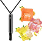 ASTOFLI Quit Smoking Breathing Necklace for Adults: Adjustable Air Outlet Breathing Necklace to Quit Smoking and Vape - Air Inhaler Stop Smoking Aids Fidget for Stress Anxiety Relief with Flavor Pack