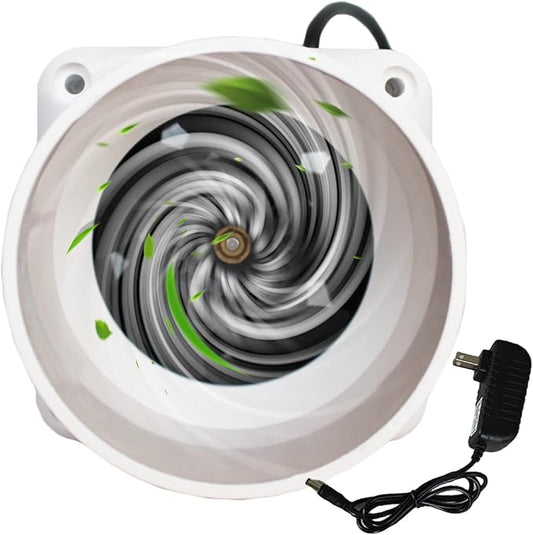 12V Inline Duct Fan 3 Inch Vent Booster 14W HVAC Exhaust Intake Fans 58Cfm Air Ventilation Blower for Grow Tent Attic Greenhouse Basement (Color : NO Adjustable Speed, Size : 14w)