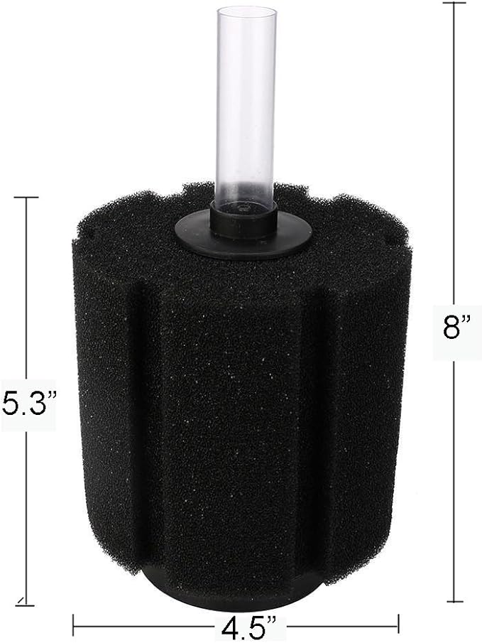 Bio Sponge Filter for Betta Fry Aquarium Fish Tank Up to 60 Gallon Each, 3-Pack (L)