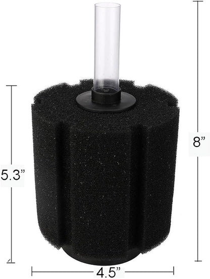 Bio Sponge Filter for Betta Fry Aquarium Fish Tank Up to 60 Gallon Each, 3-Pack (L)