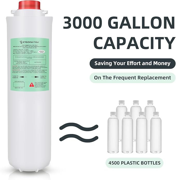 Water Filter Replacement for Elkay 51300-C, Filters Compatible with Elkay EZH2O Bottle Filling Stations (No Chip - 1 Pack)