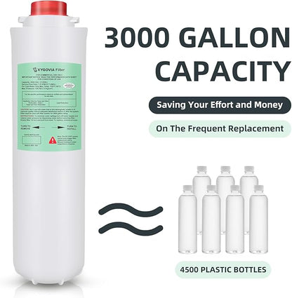 51300C Replacement for Elkay, Replacement 55898C 51300C Filters, Replacement Bottle Stations Compatible with Ezh2o Filter ERF750, 55898C, EWF3000 (No Chip 4-Pack)