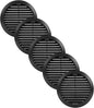 Vent Systems 5'' Inch - Black - Pack of 5 - Soffit Vent Cover - Round Air Vent Louver - Grill Cover - Built-in Insect Screen - HVAC Vents for Bathroom, Home Office, Kitchen