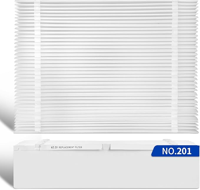 2-Pack 201 Replacement Furnace Filter Compatible with Aprilaire Space-Gard 2200,2250 Whole-House Air Purifier and X0445,MERV-10, 20x25x6 Air Filter