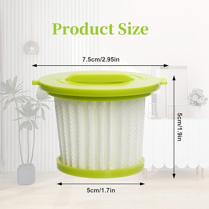 Replacement Filter Compatible with Ryobi ONE+ 18V Handheld Vacuum Models PCL700 PCL704 PCL705 Part # A32F05N A32HF00 Reusable Filter Set (4 Pack)