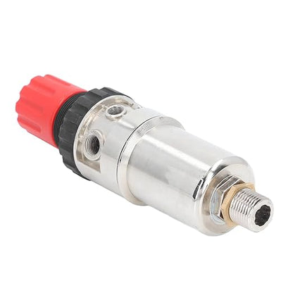 Oil Water Separator Filter Pressure Regulator, Air Compressor Filter with 1/2in NPT, Zinc Alloy Shell for Airbrush and Pneumatic Tools, Manual Drainage Design for Stable Air Flow