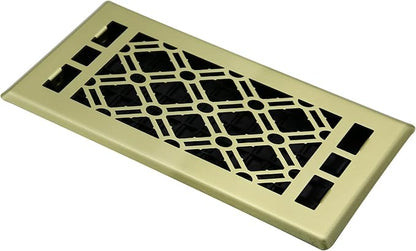 Floor Register Vents Modern AC Vent Cover Ease Adjust Air Vent Cover 4x12 Inch Air Vent Register Floor Vents Brushed Gold Color Floor Vents for Home