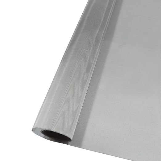 304 Stainless Steel Mesh 120Mesh, 15.7"x47.2"(40x120cm) Metal Mesh Screen, Woven Fine Wire Mesh Easy to Cut for Filter Mesh, Filtration Cloth and DIY Project
