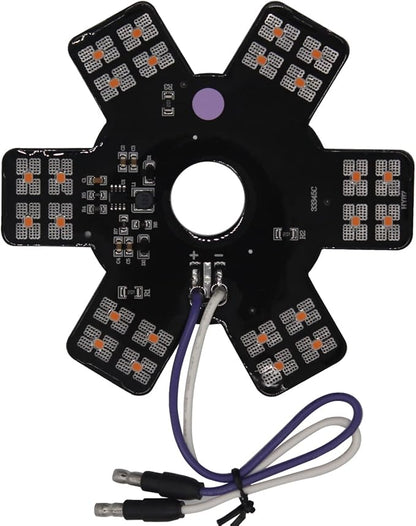 Air Cleaner LED Light 5" Truck Decorative Hex Style Air Filter Lamp for Peterbilt, Kenworth, Trailers, RVs', Campers Support IP67 12-24V Sold Individually (Purple)