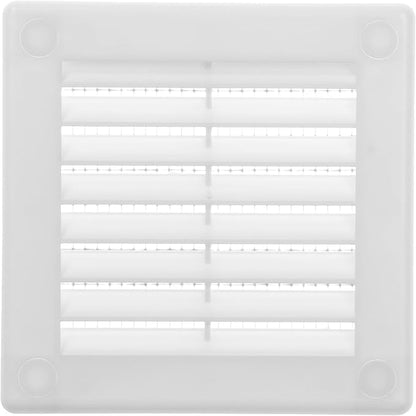 Vent Systems 3" x 3" (Opening Dimensions) Black Plastic Soffit Vent Cover - Durable Flat Square Air Vent Grille with Mesh Screen - Weather Resistant Ventilation Grill Wall & Ceiling Indoor & Outdoor